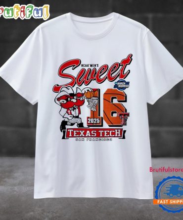 Texas Tech Red Raiders Men’S Basketball 2025 Sweet 16 Dunk On You T Shirt