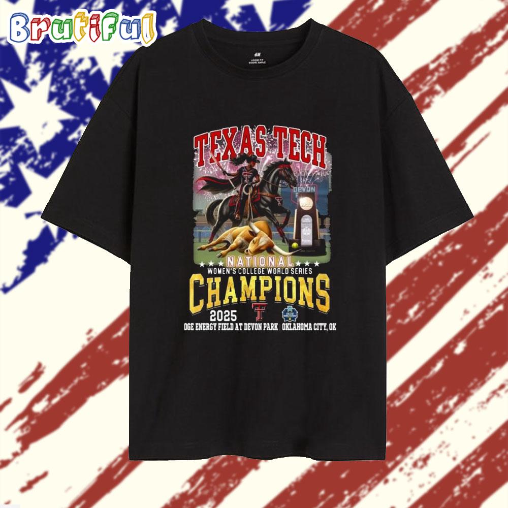Texas Tech Red Raiders National Women College World Series Champions 2025 Mascot T Shirt