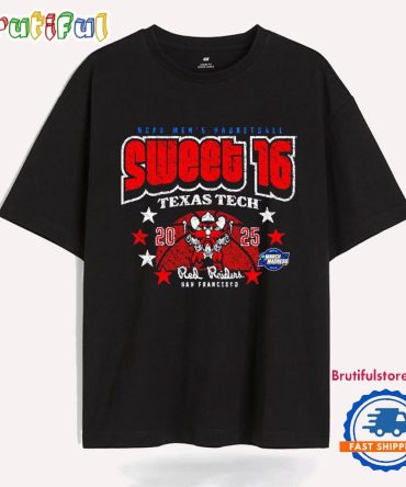 Texas Tech Red Raiders Ncaa Men’S Basketball Sweet 16 2025 Vintage T Shirt