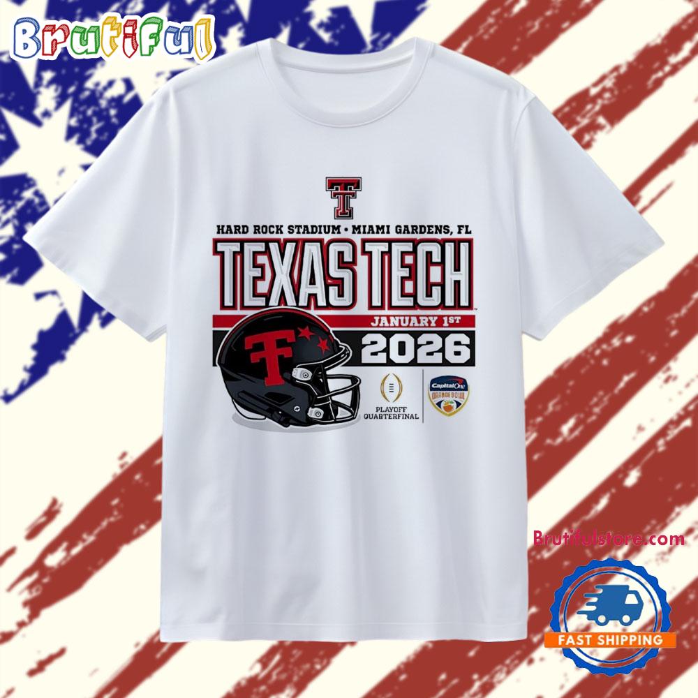 Texas Tech Red Raiders Orange Bowl 2026 Cfp Quarterfinal T Shirt