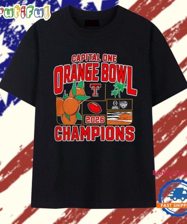 Texas Tech Red Raiders Orange Bowl Champions 2026 Cfp T Shirt