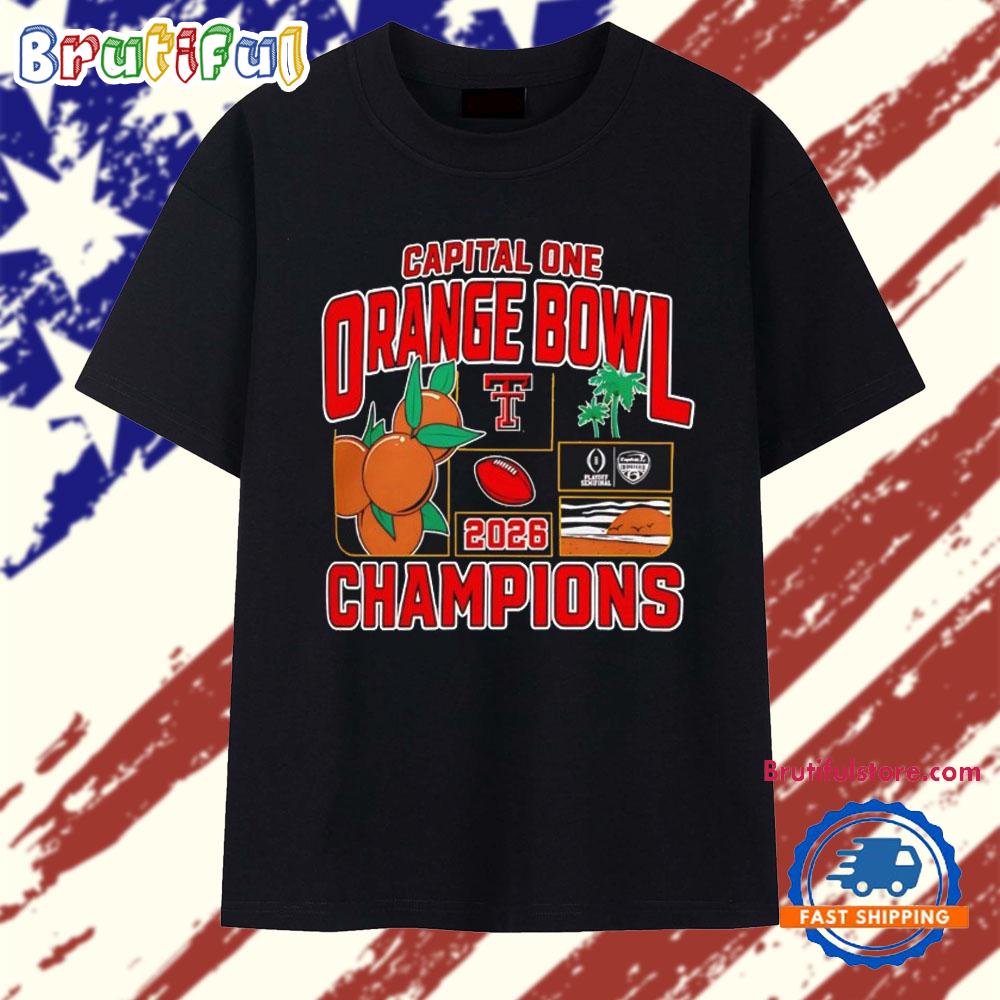 Texas Tech Red Raiders Orange Bowl Champions 2026 Cfp T Shirt