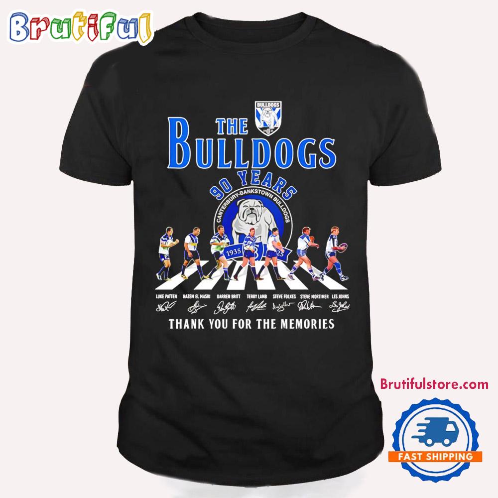 The Bulldogs 90Th Anniversary 1935-2025 Thank You T Shirt
