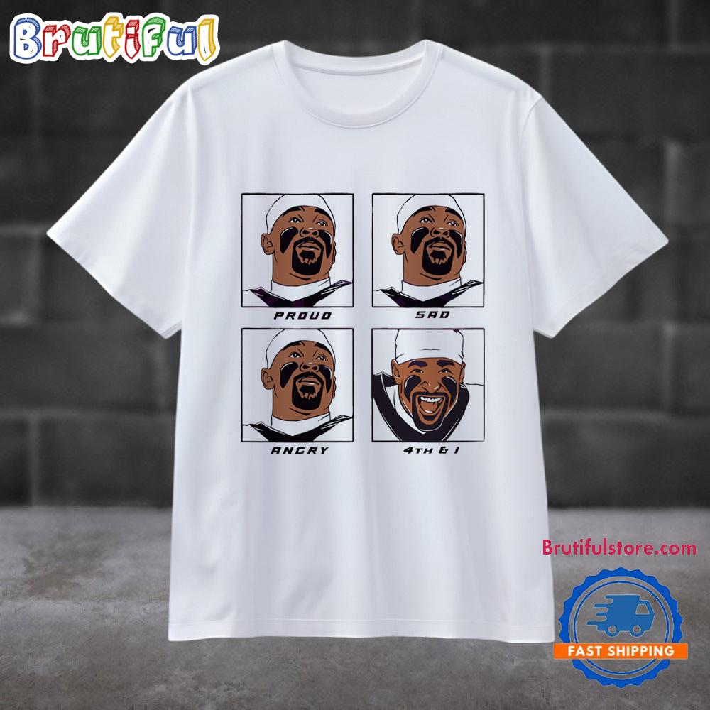 The Many Faces Of Jalen Hurts Funny Meme T Shirt