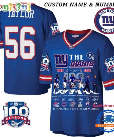The New York Giants 100Th Anniversary 1925-2025 Football Jersey