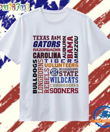 The Sec Southeastern Conference Football T Shirt