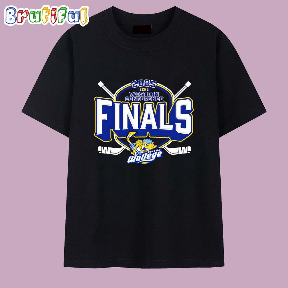 Toledo Walleye 2025 Echl Western Conference Finals Logo T Shirt