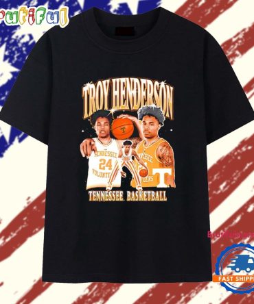 Troy Henderson Tennessee Volunteers Basketball Graphic T Shirt