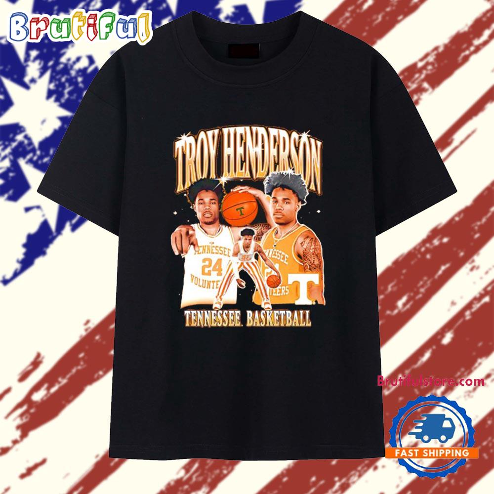Troy Henderson Tennessee Volunteers Basketball Graphic T Shirt