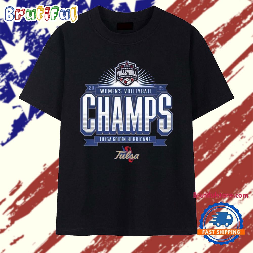 Tulsa Golden Hurricane 2025 Women’S Volleyball Champions T Shirt
