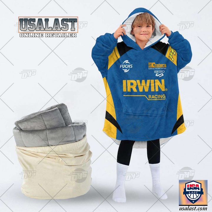Personalized V8 Supercars Team 18 Irwin Racing Mark Winterbottom Blanket Hoodie Hoodie Blanket - Image 2