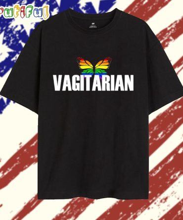 Vagitarian Butterfly Lgbt Pride Month T Shirt