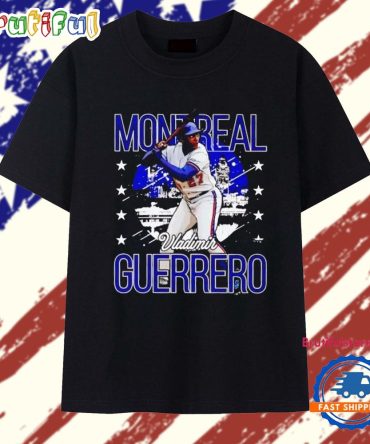 Vladimir Guerrero Montreal Skyline Swing T Shirt
