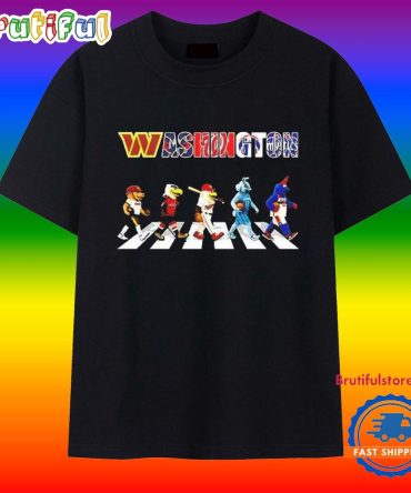 Washington Mascot Chibi Walking Abbey Road 2025 T Shirt
