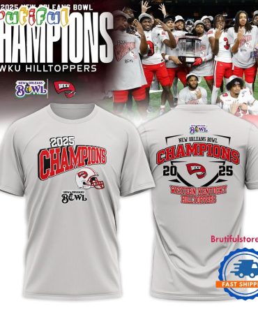 Western Kentucky Hilltoppers 2025 New Orleans Bowl Champions T Shirt
