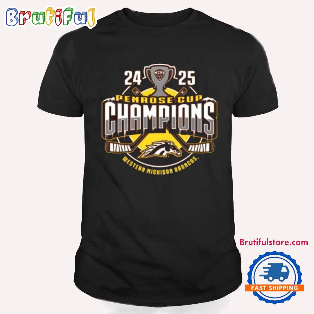 Western Michigan Broncos 2025 Penrose Cup Champions T Shirt
