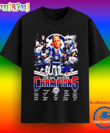 Winnipeg Jets Central Division Champions 2025 Signature T Shirt