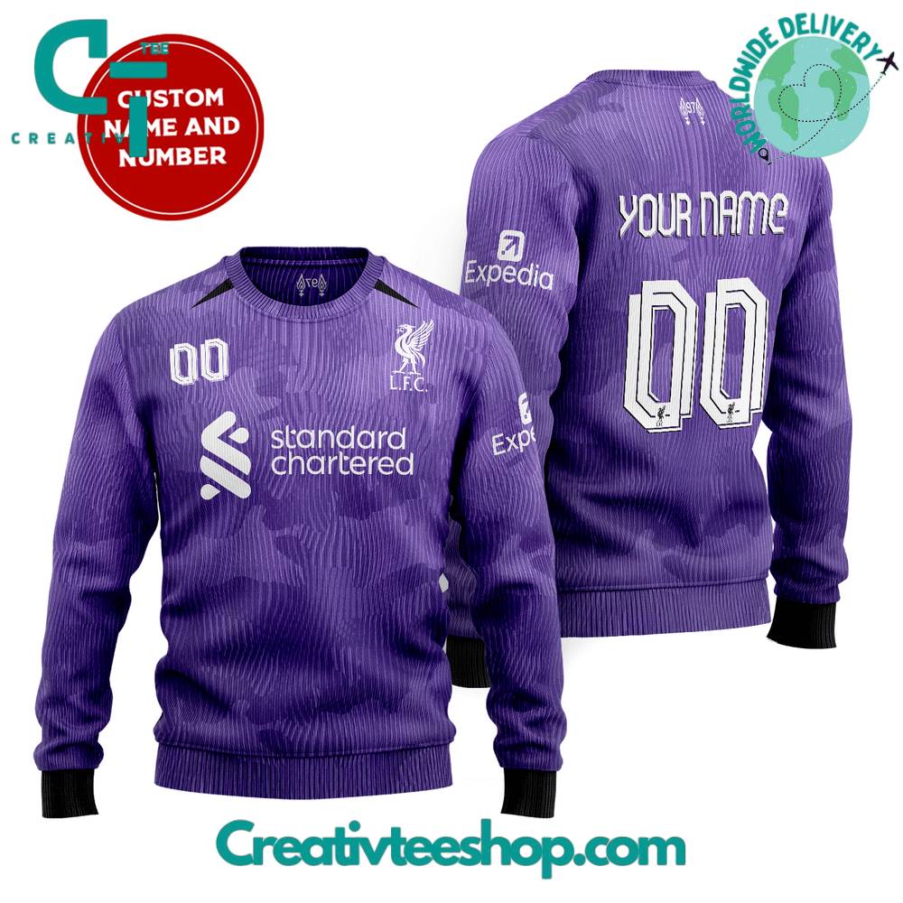Liverpool Third Kits Personalized Sweater