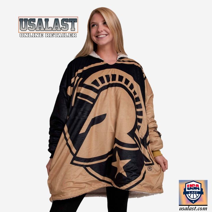Army Black Knights Football Big Logo Fleece Hoodie Blanket