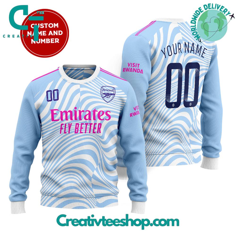 Arsenal X Stella Mccartney Personalized Sweater