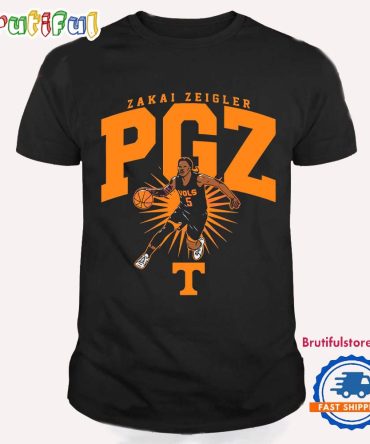 Zakai Zeigler Pgz Tennessee Volunteers Basketball T Shirt
