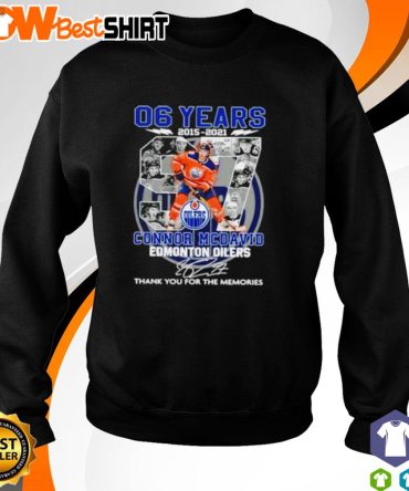 06 Years 2015 - 2021 Connor Mcdavid Edmonton Oilers Signatures Shirt
