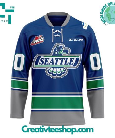 Whl Seattle Thunderbirds Home Hockey Jersey