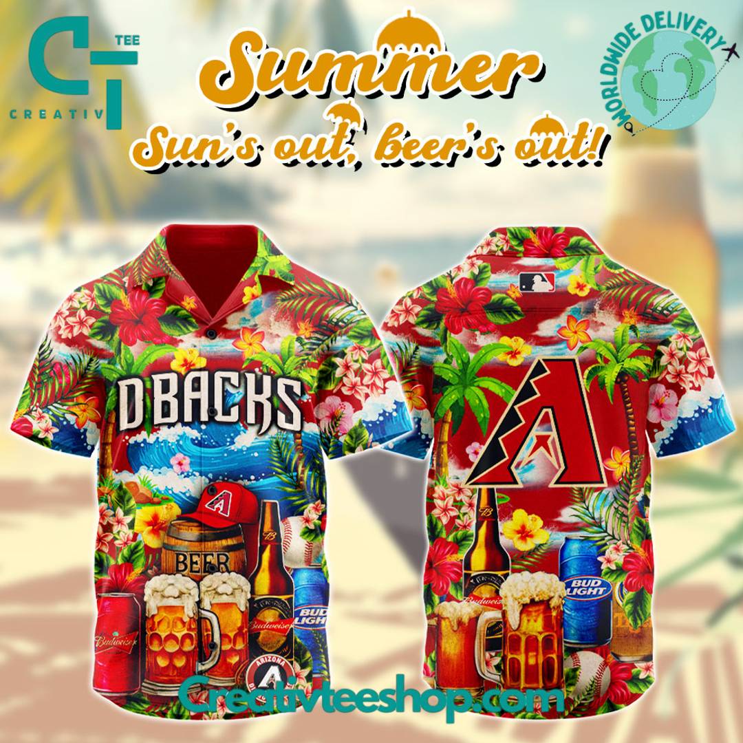 Arizona Diamondbacks X Beer Collection Summer Hawaiian Shirt