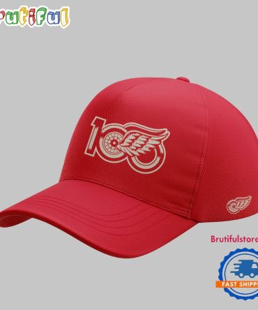 100 Years Of Hockeytown Detroit Red Wings Baseball Cap