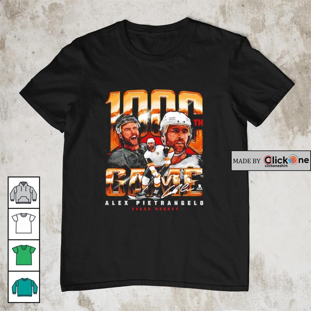1000Th Game Alex Pietrangelo Vegas Hockey Shirt