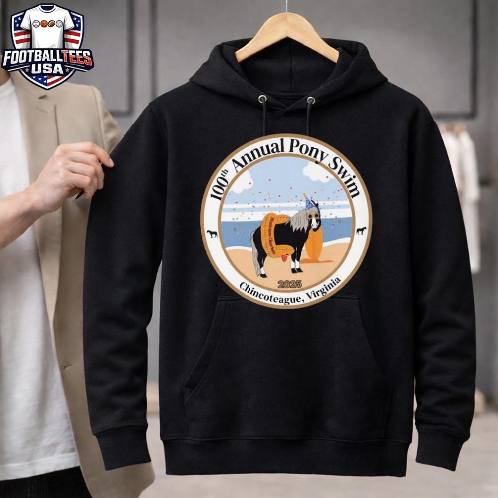 100Th Annual Pony Swim Chincoteague Virginia 2025 Unisex Shirt - Image 3