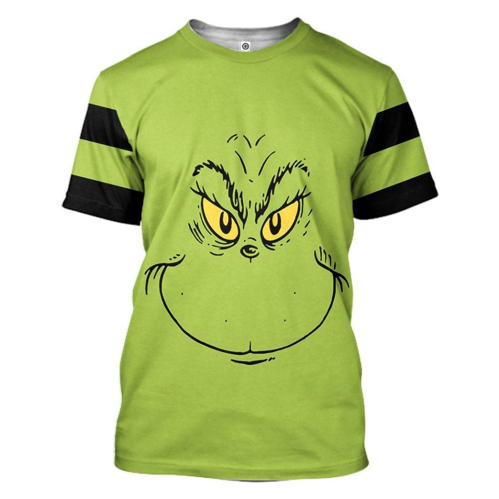 Grinch Stripes - 3D Tshirt Hoodie Qt209513 - Image 3