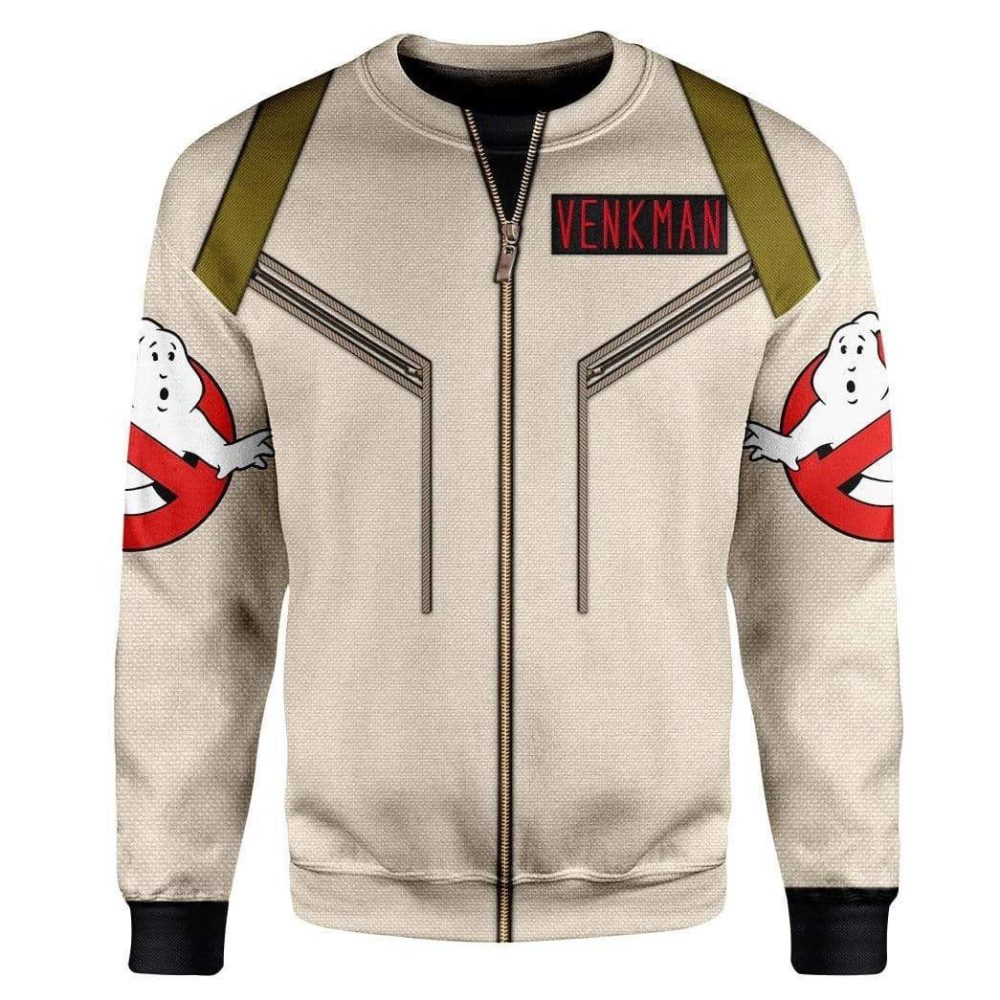 Ghostbusters Venkman Hero Custom Cosplay Costume Tshirt Zip Hoodie Sweatshirt Qt208553Hc - Image 2