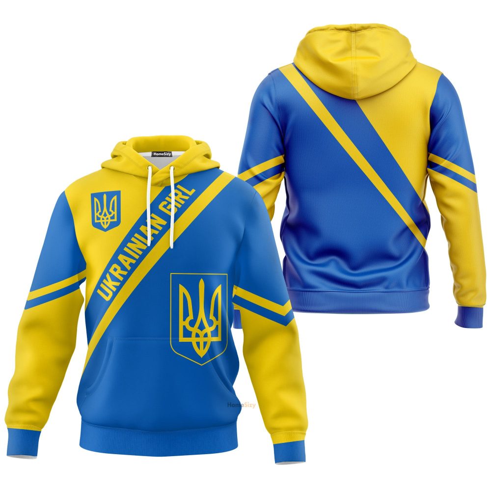 Ukrainian Girl Hoodie Puck Putin Ukraine Pride Patriotic Hoodie Womens Gifts Qt302422Hf - Image 3