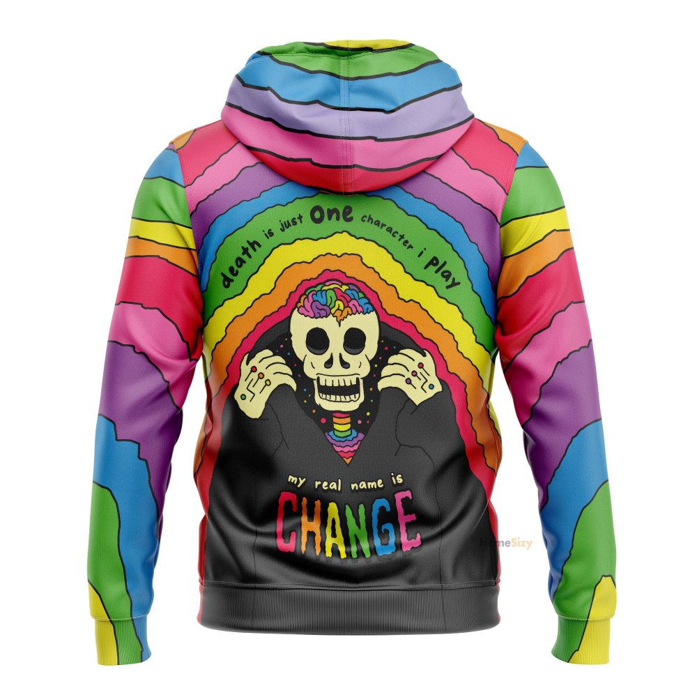 My Real Name Is Change Custom Hoodie Qt305265Hf - Image 3