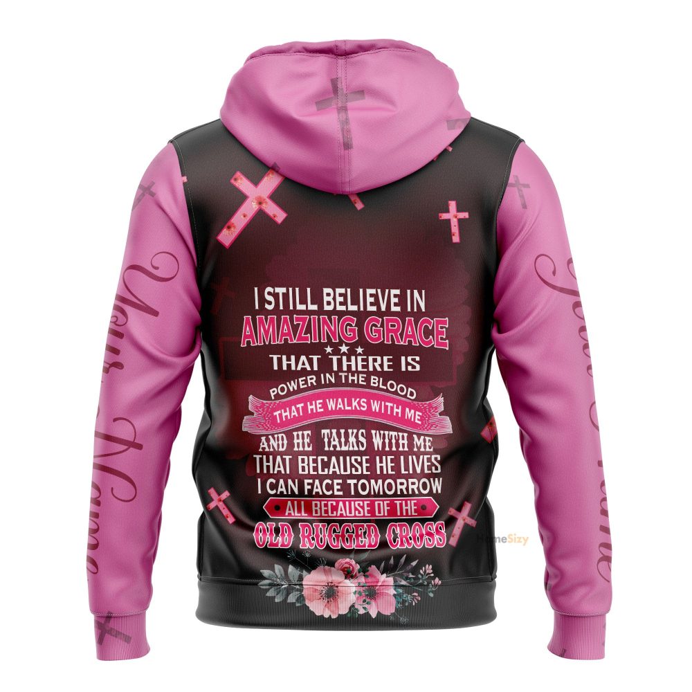 Personalized Custom Name Holiday I Still Believe In Amazing Grace That There'S Power In The Blood That Hoodie 3D Unisex Qt202822Ha - Image 2