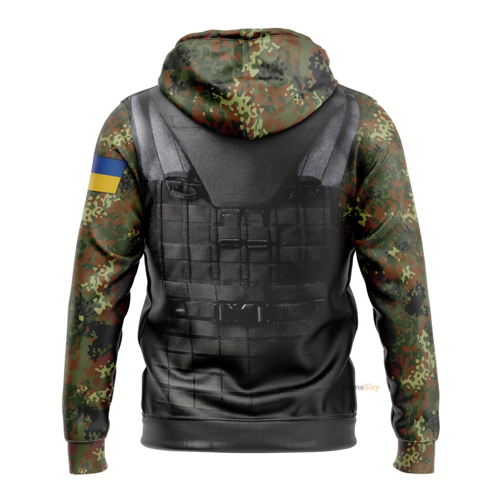 Stand With Ukraine Trident Ukraine Camo Hoodie Camouflage Merch Qt209432Hf - Image 2
