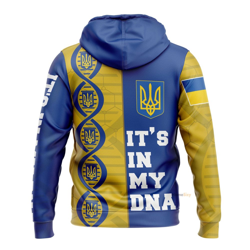 Ukraine It'S In My Dna Zipper Hoodie Ukrainian Pride Support Ukraine Merchandise Qt301108Hf - Image 3