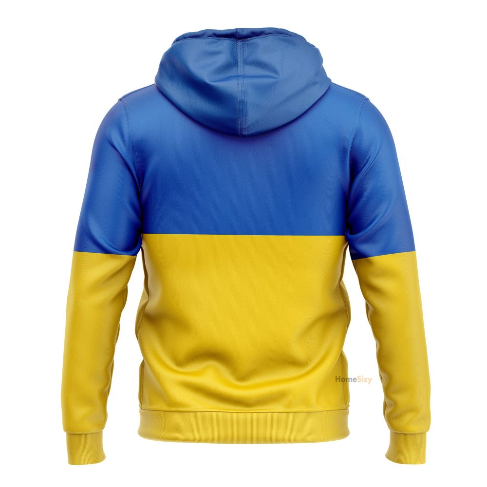I Stand With Ukraine Ukrainian Flag Hoodie For 2022 Support Ukraine Merchandise Qt302072Hf - Image 2