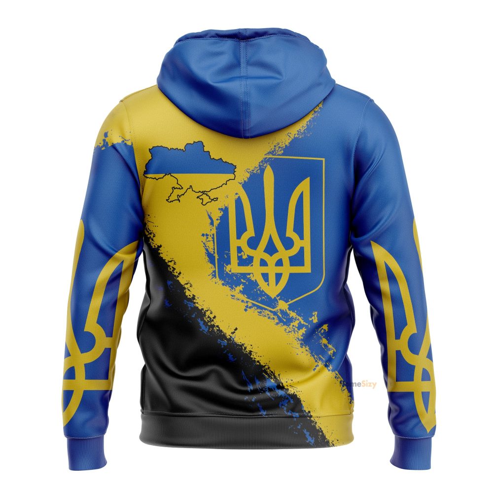 Ukraine Hoodie Stand With Ukraine Ukrainian Flag Clothes Hoodie Gift Qt206172Hf - Image 3
