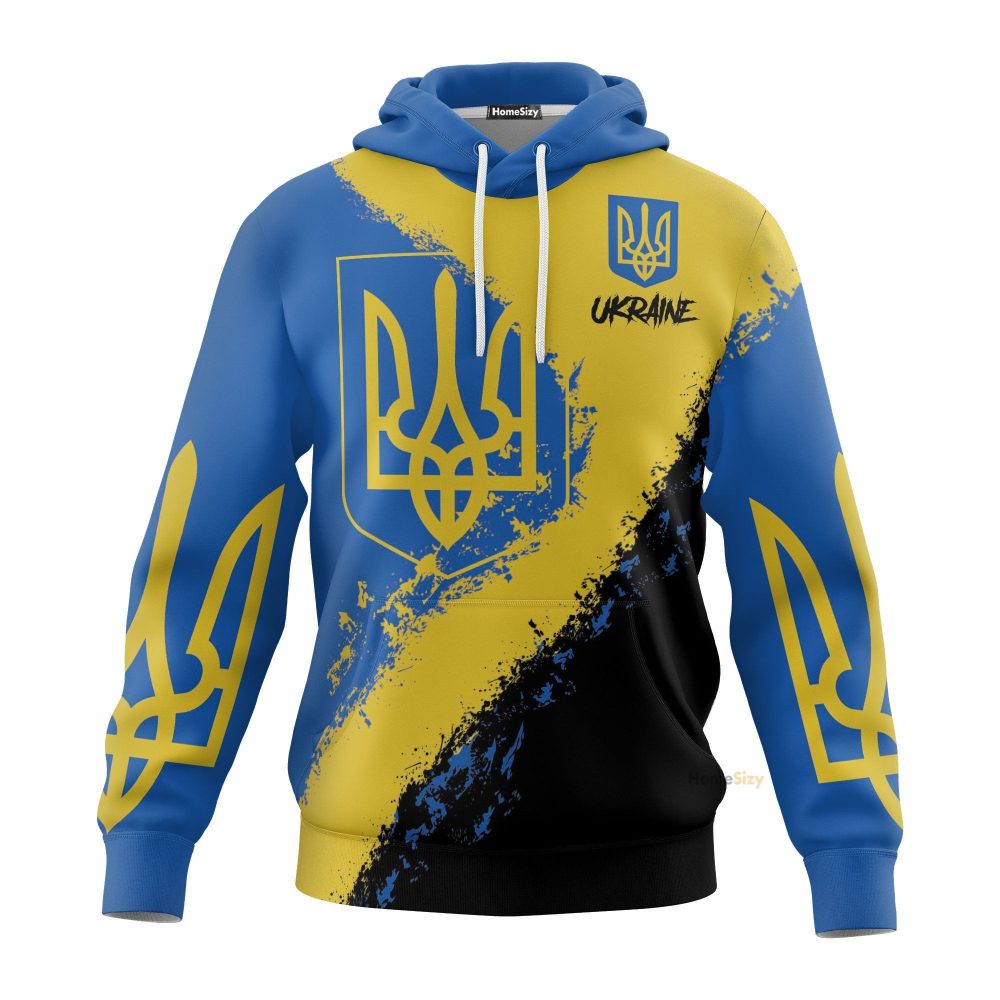 Ukraine Hoodie Stand With Ukraine Ukrainian Flag Clothes Hoodie Gift Qt206172Hf