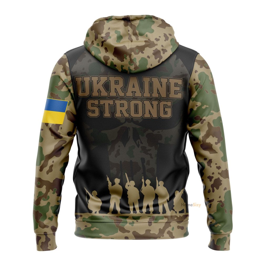 Stand With Ukraine Camo Hoodie Ukraine Strong Merch Qt301253Hf - Image 3