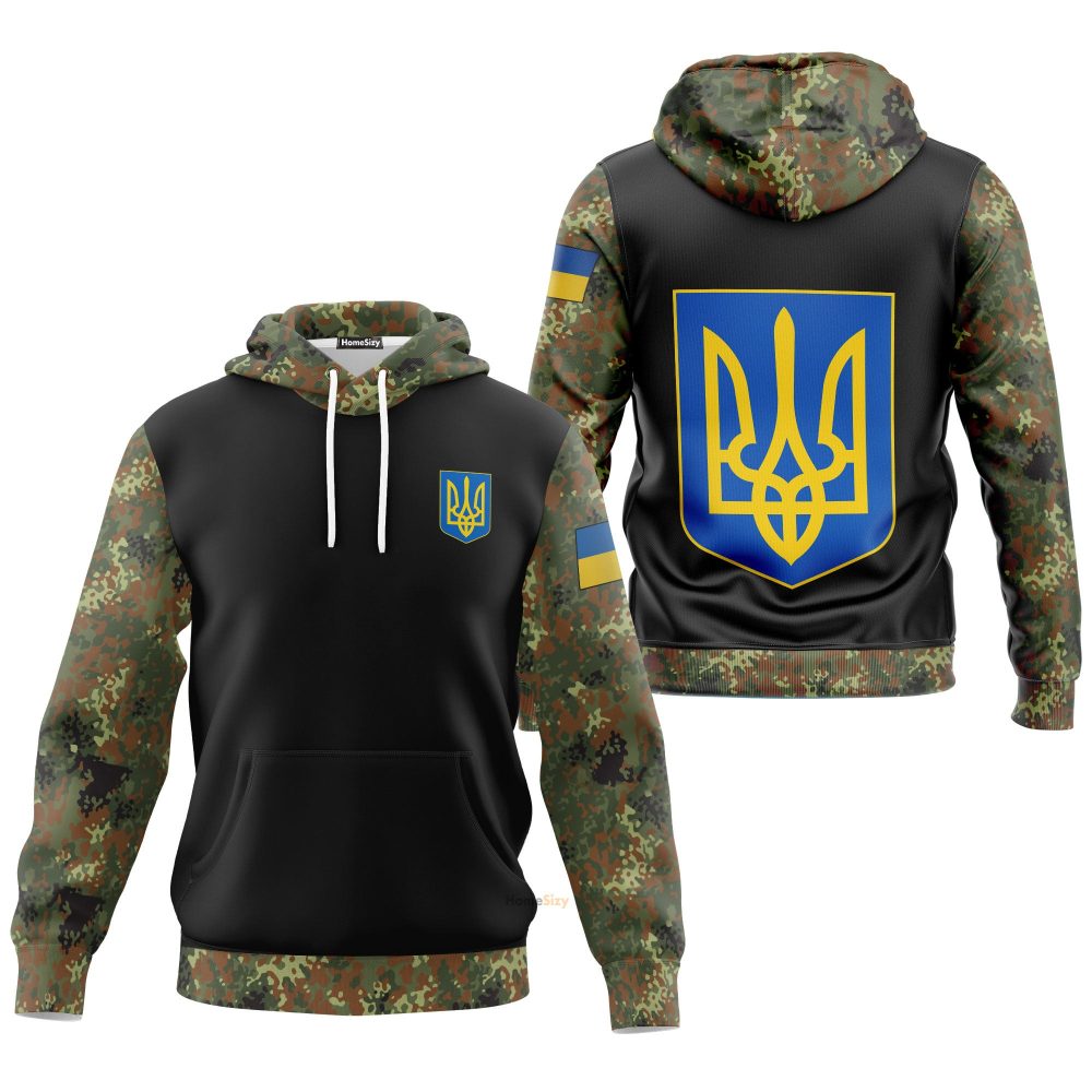 Ukraine Camo Hoodie Support Military I Stand With Ukraine Clothes Ukrainian Mens Qt301167Hf - Image 3