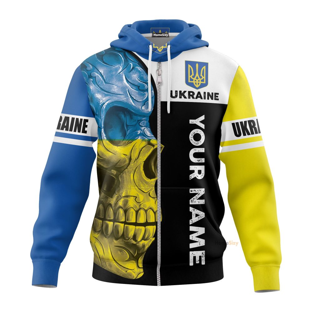 Personalized Custom Name Ukraine Hoodie American Grown With Ukrainian Roots Merch Support Ukraine 2022 Qt212499Hf - Image 2