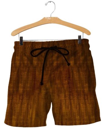 Brown Guitar Funny Cosplay Costume - Beach Shorts