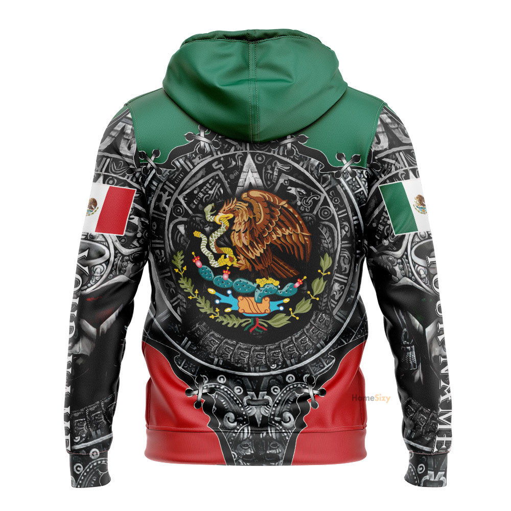 Personalized Custom Name Aztec Mexican Hoodie 3D Qt306105Hf - Image 2