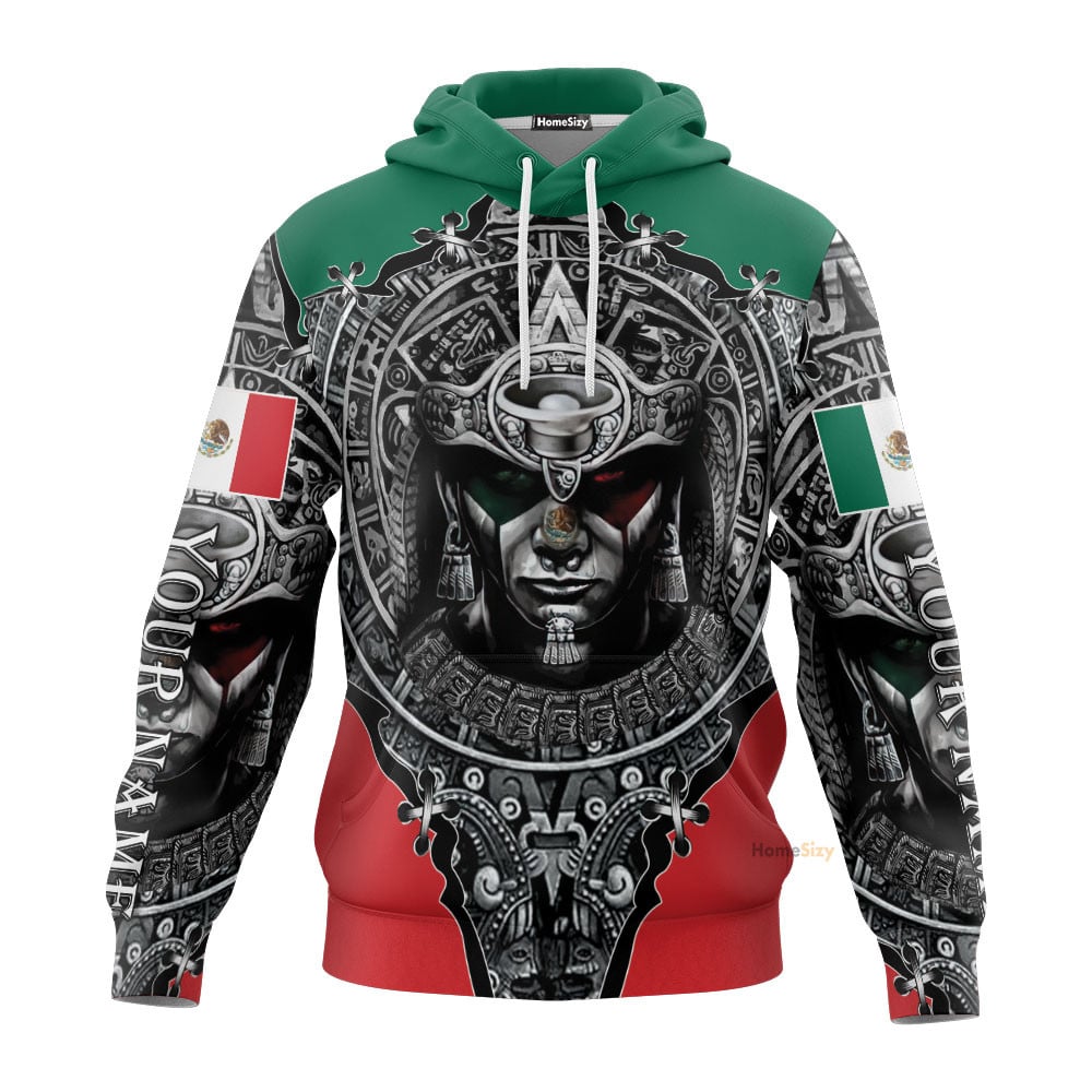 Personalized Custom Name Aztec Mexican Hoodie 3D Qt306105Hf