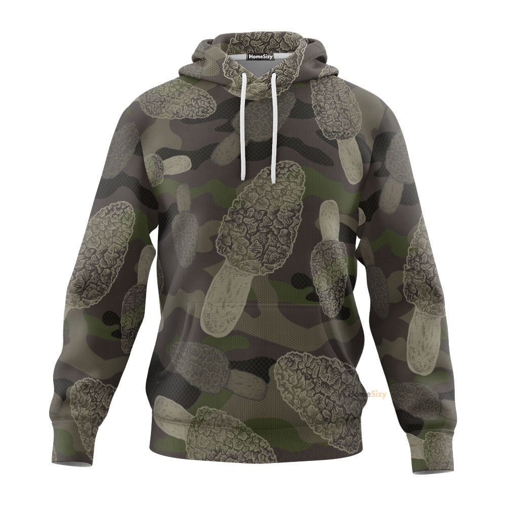 Morel Mushroom Camo - 3D Hoodie Qt305895Hf