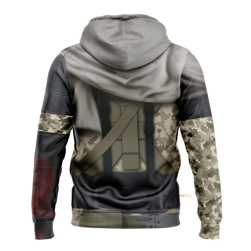 Metal Gear Big Boss Venom Snake Custom Cosplay Costume Hoodie Qt206179Tf - Image 2