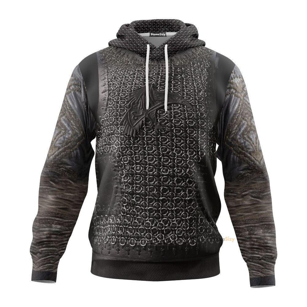 Qt208045Hf 3D Vikings Ragnar Lodbrok Custom Cosplay Costume Hoodie